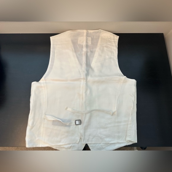 Italian Linen White Suit Vest from Nordstrom. - Picture 3 of 6